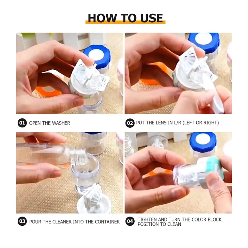 6pk - Mini Contact Lens Washer Case - Picture 12 of 13